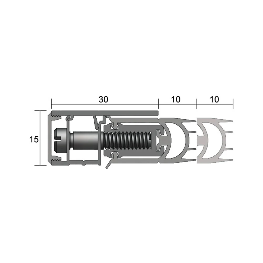 Kilargo Adjustable Door Perimeter Seal IS7087si Fire Rated - Image 8