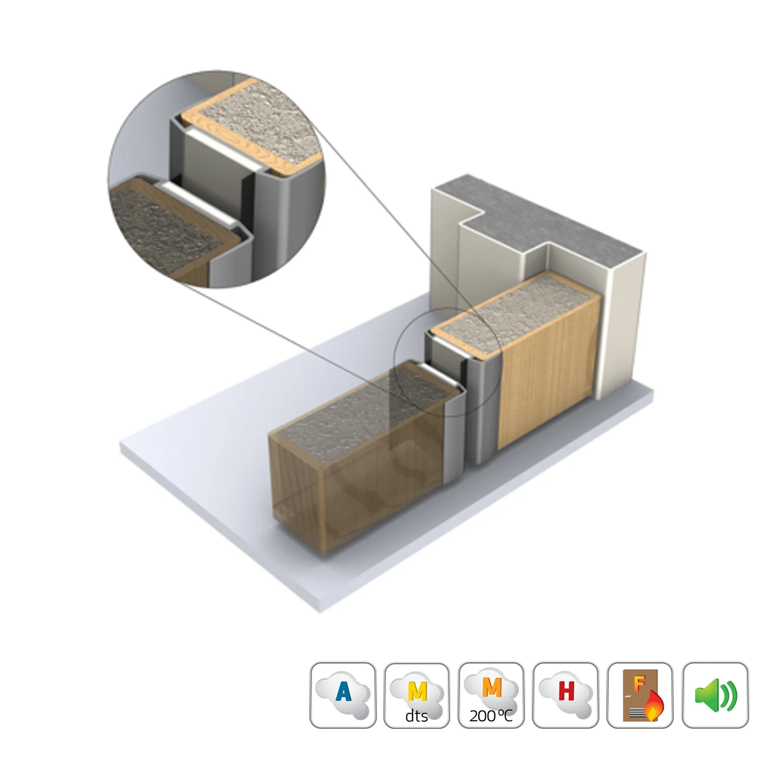 Kilargo Aluminium Meeting Stile Seal for Double Action Fire Door - Available in Various Sizes - Image 7