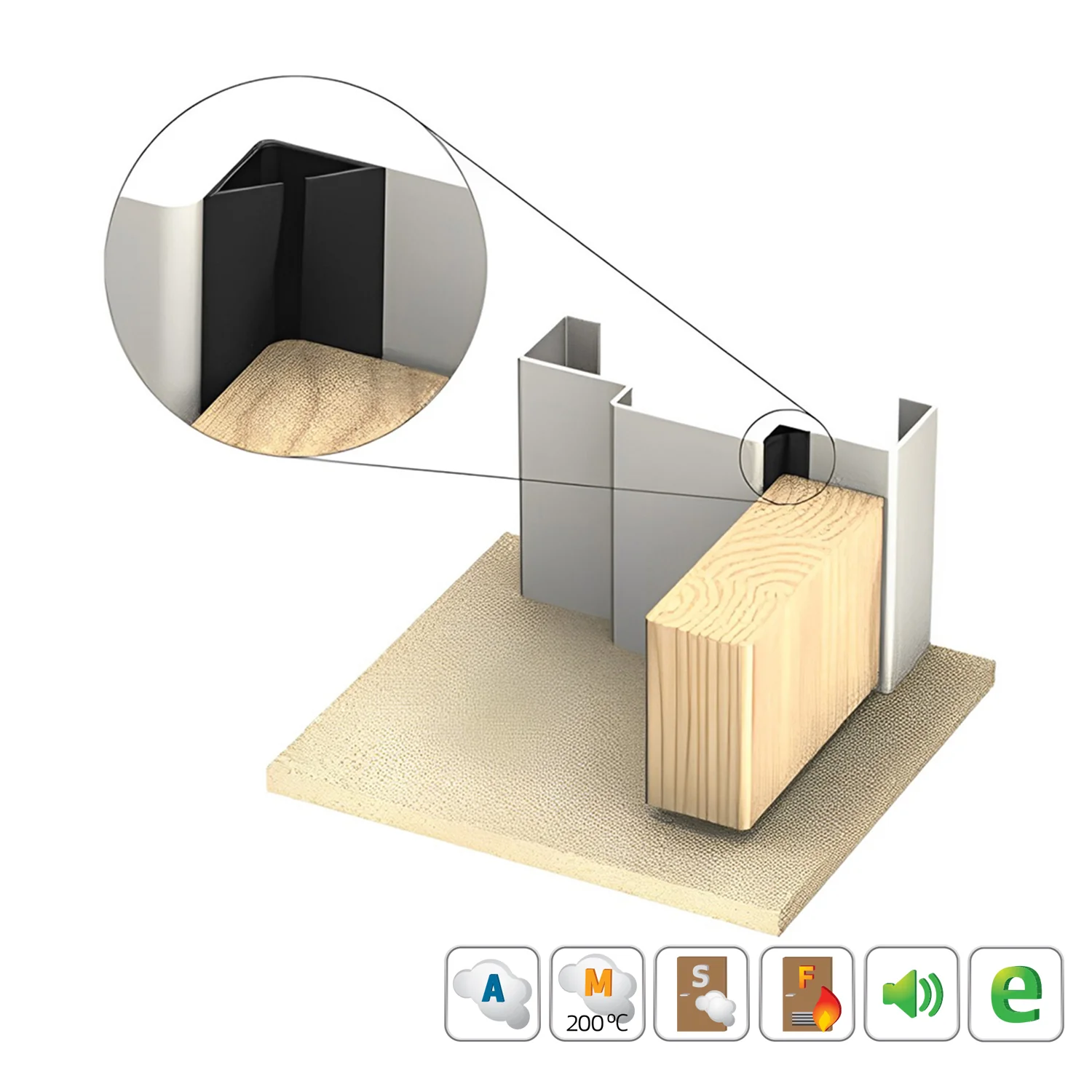 Kilargo Flexi-Wing Perimeter Door Seal - Available in Various Finishes and Sizes - Image 31