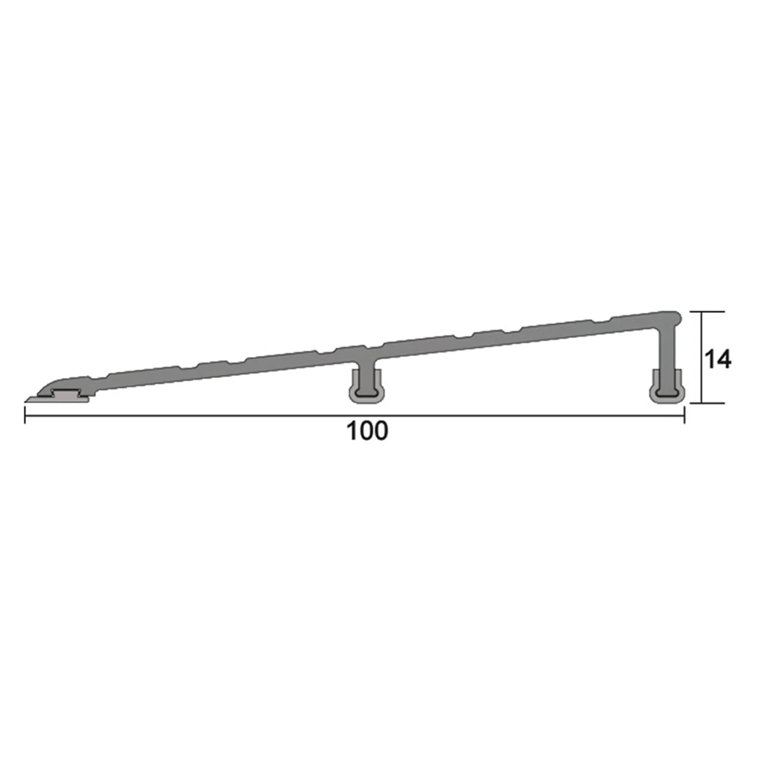 Kilargo IS4070 Heavy Duty Threshold Ramp - Available in Various Sizes - Image 12