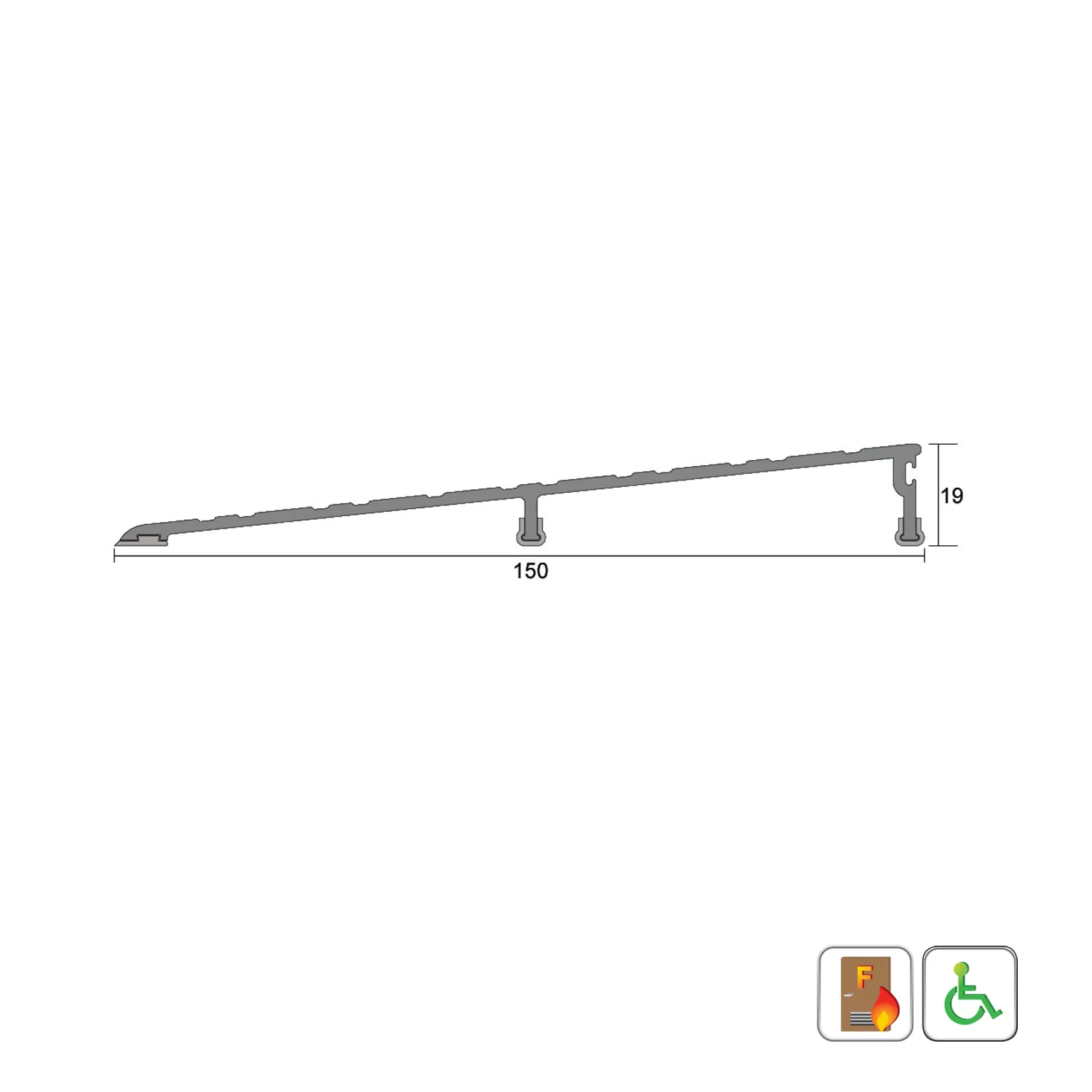 Kilargo IS4077 Heavy Duty Threshold Ramp - Available in Various Sizes - Image 8