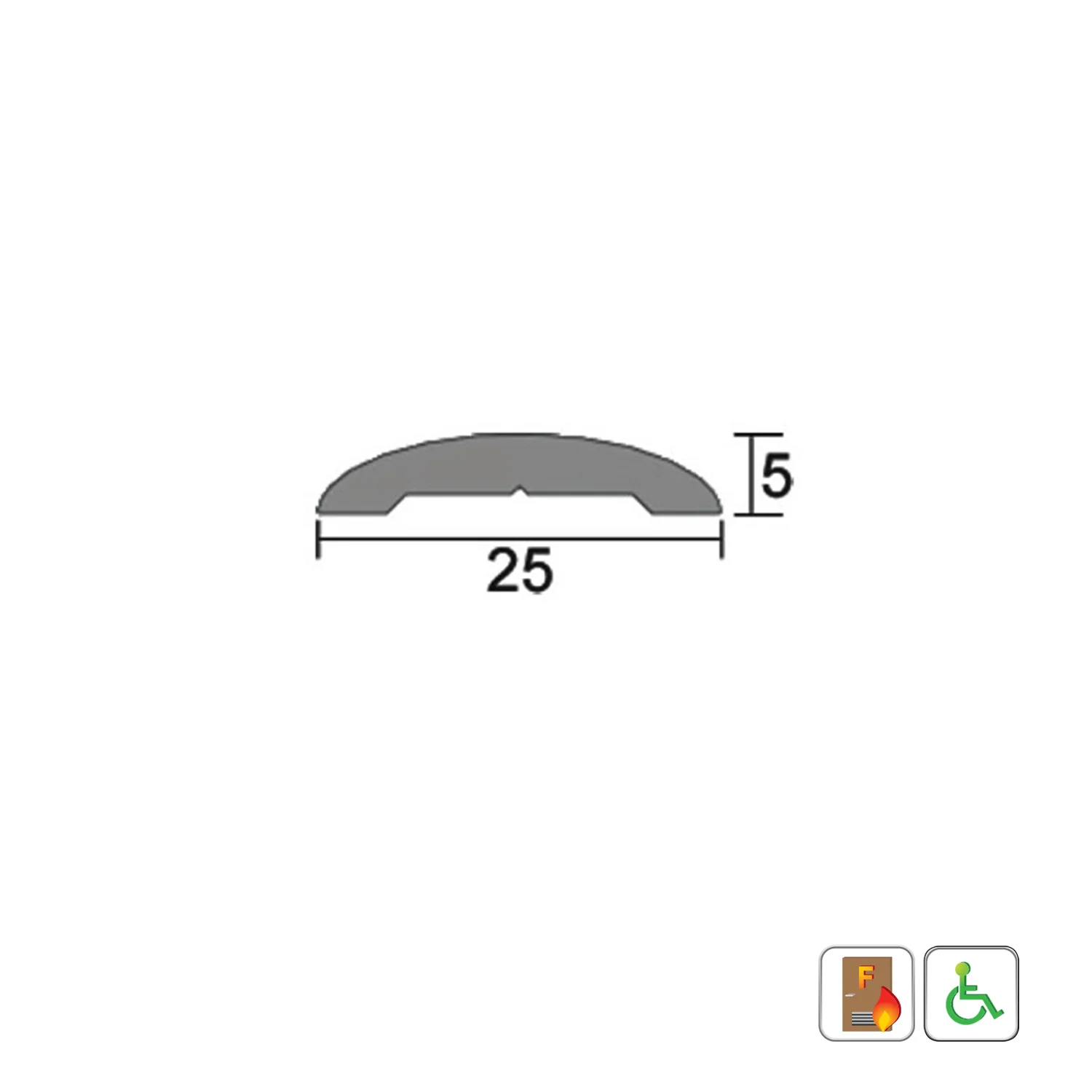 Kilargo IS4110 25mm Medium Duty Lowprofile Threshold Plate - Available in Various Sizes - Image 2