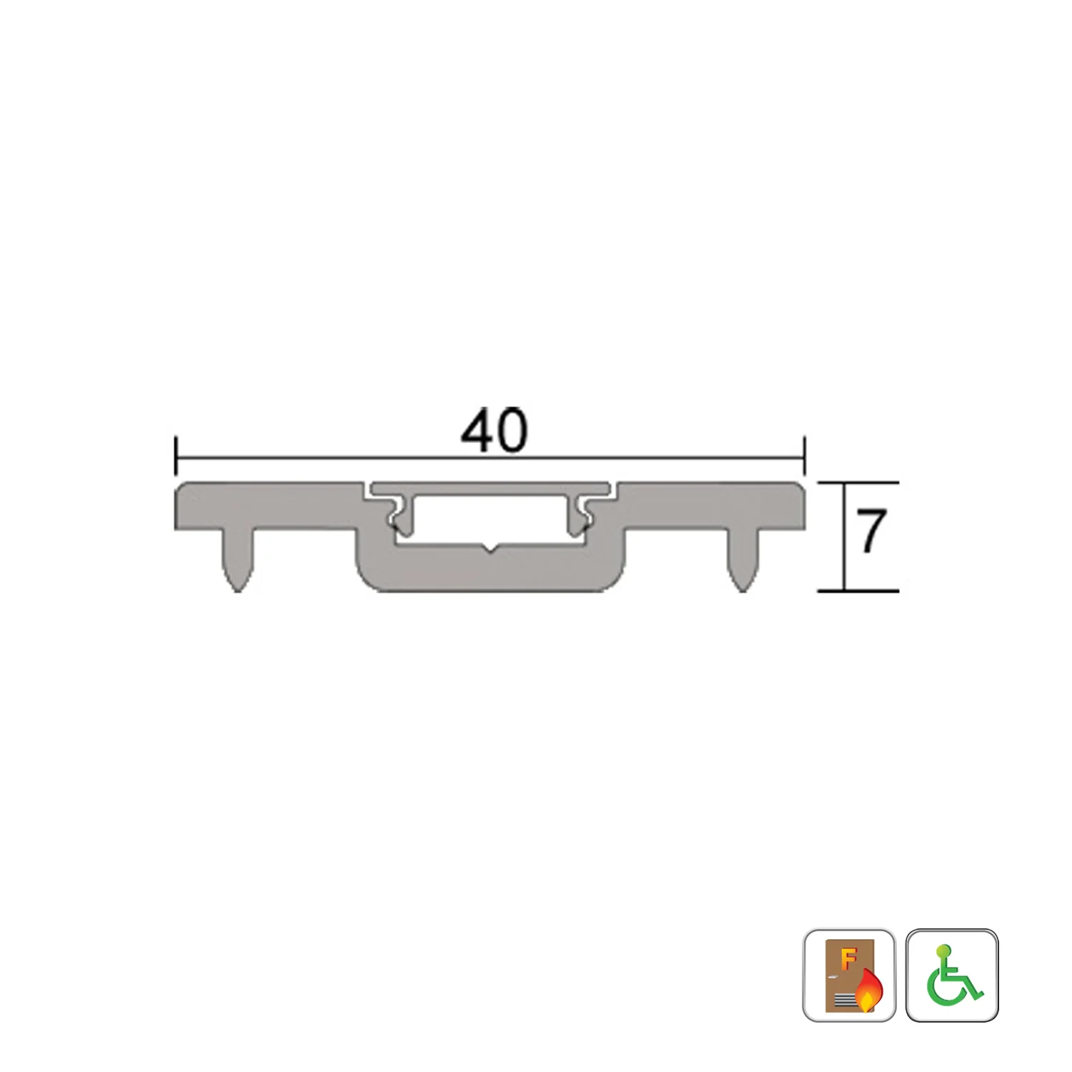 Kilargo IS4140 Carpet Threshold Plate - Available in Various Sizes - Image 3
