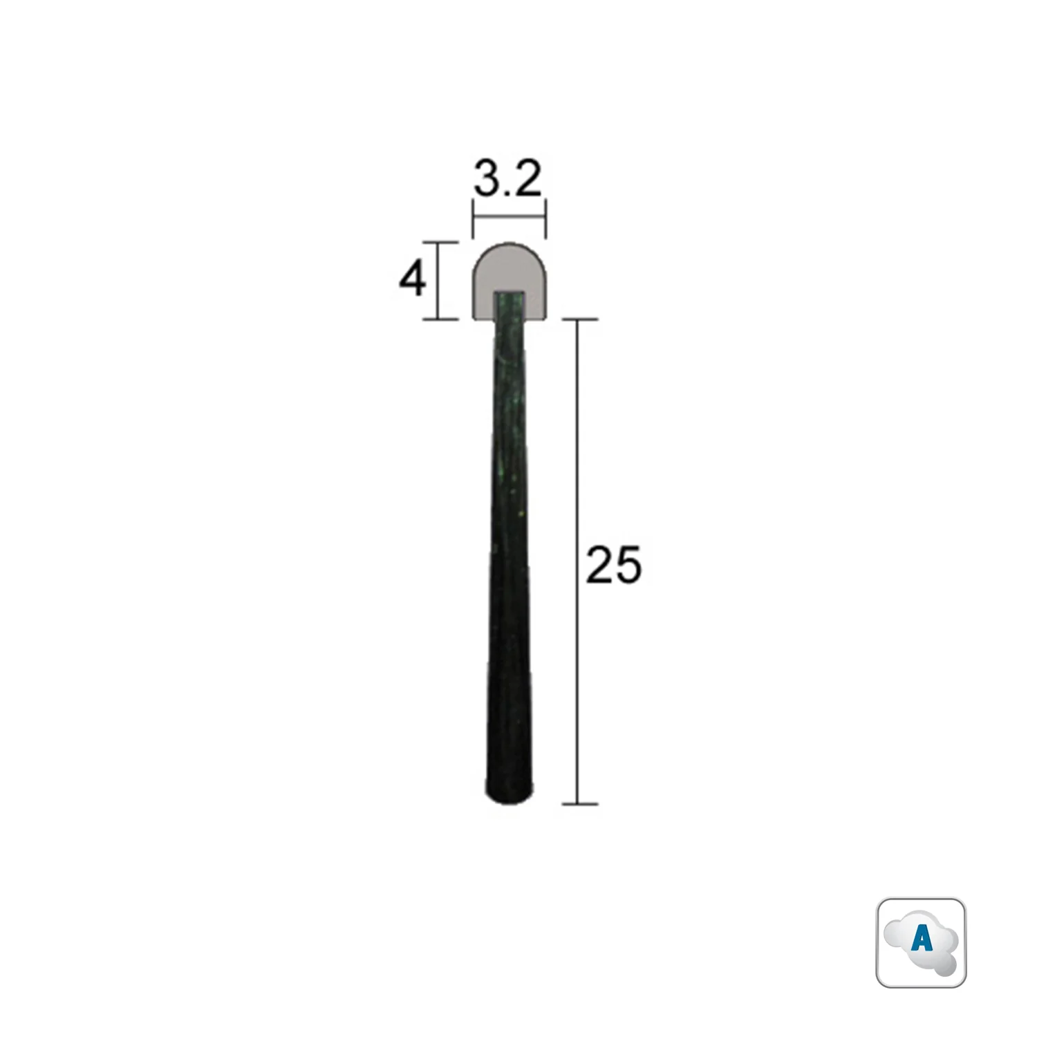 Kilargo IS5120B Brush Door Seal 25mm Black Nylon Insert - Available in Various Sizes - Image 7