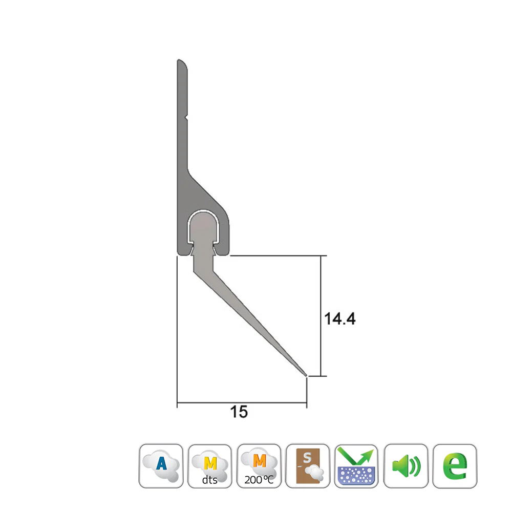 Kilargo IS5177ASI Angled Silicone Seal - Available in Various Finishes and Sizes - Image 20