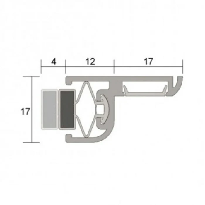 Kilargo IS6015 Magnetic perimeter seal for swing or sliding steel clad doors - Image 8
