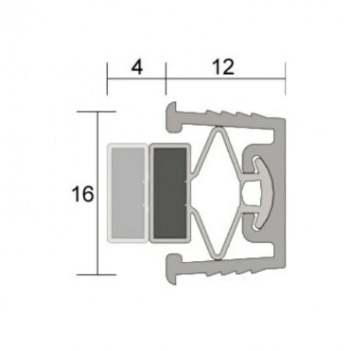 Kilargo IS6020 Magnetic seal for rebating into meeting stiles of door pairs - Image 5