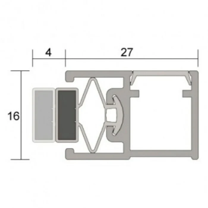 Kilargo IS6030 Magnetic seal for steelclad door perimeters & meeting stiles - Image 9