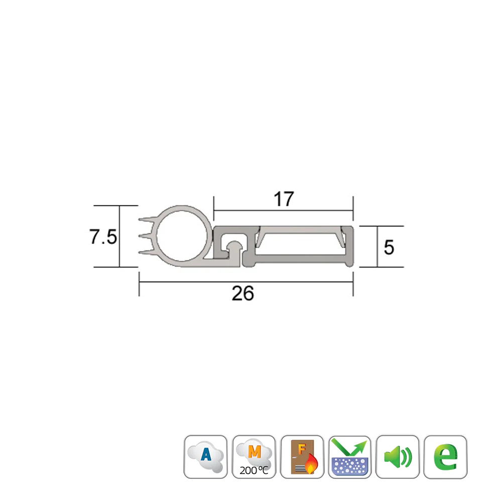 Kilargo IS7025si Slim Line Door Perimeter Seal Set - Available in Various Finishes and Sizes - Image 2