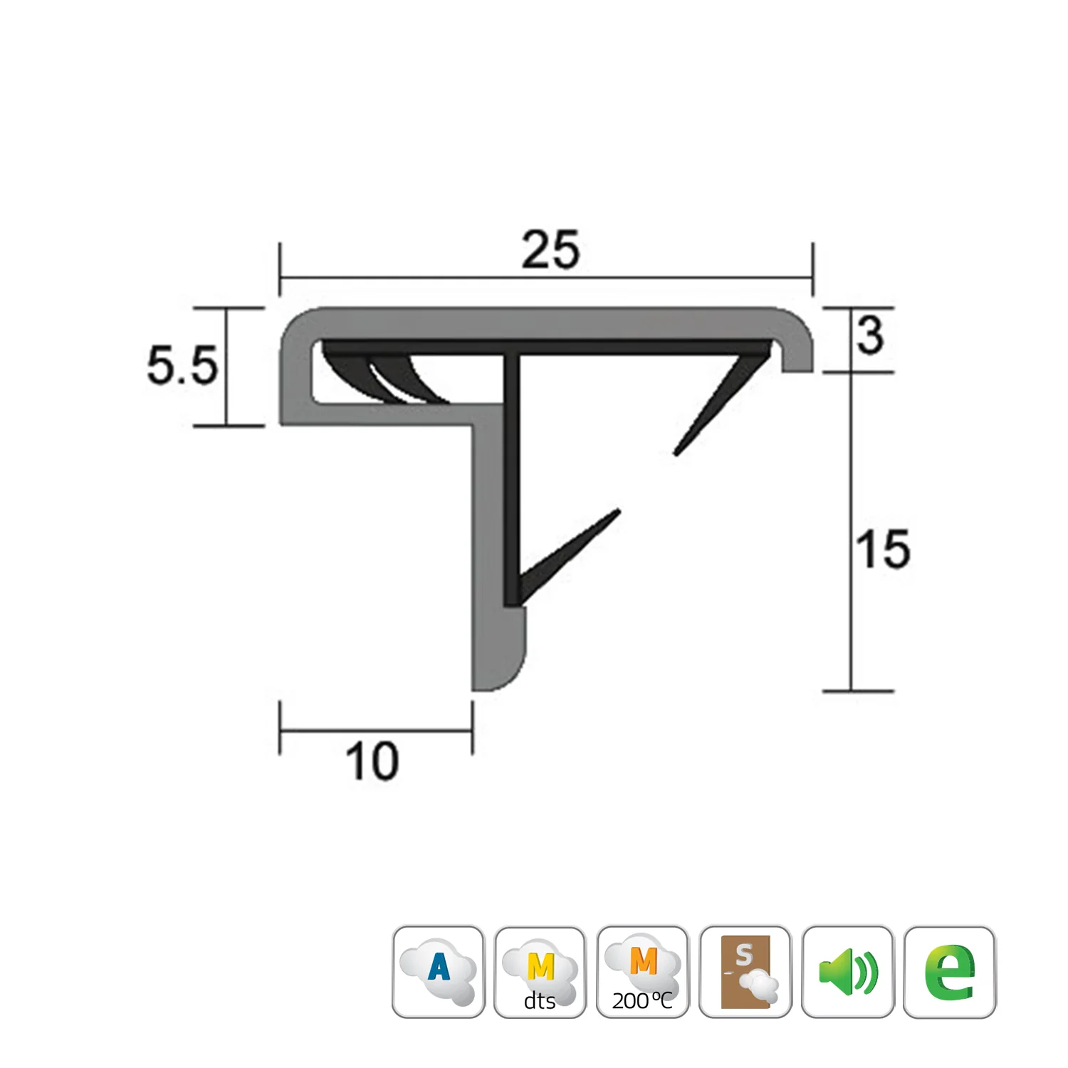 Kilargo IS7061 Astragal Door Seal - Available in Various Sizes - Image 3