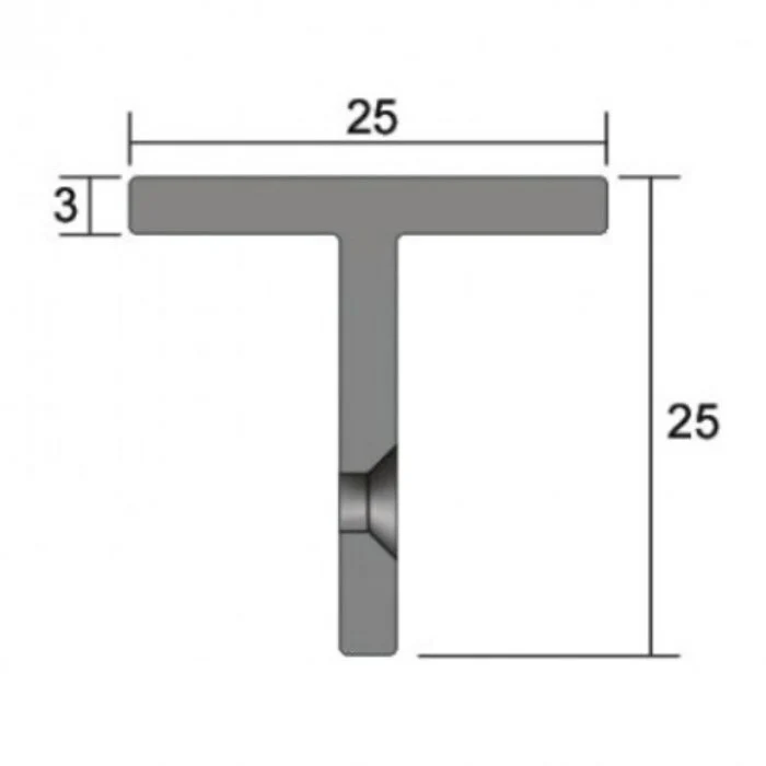 Kilargo IS7062 Aluminium 'T' section Astragal Seal - Image 3