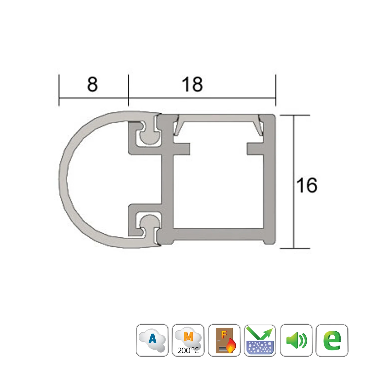 Kilargo IS7085si Door Perimeter Seal - Available in Various Finishes and Sizes - Image 3