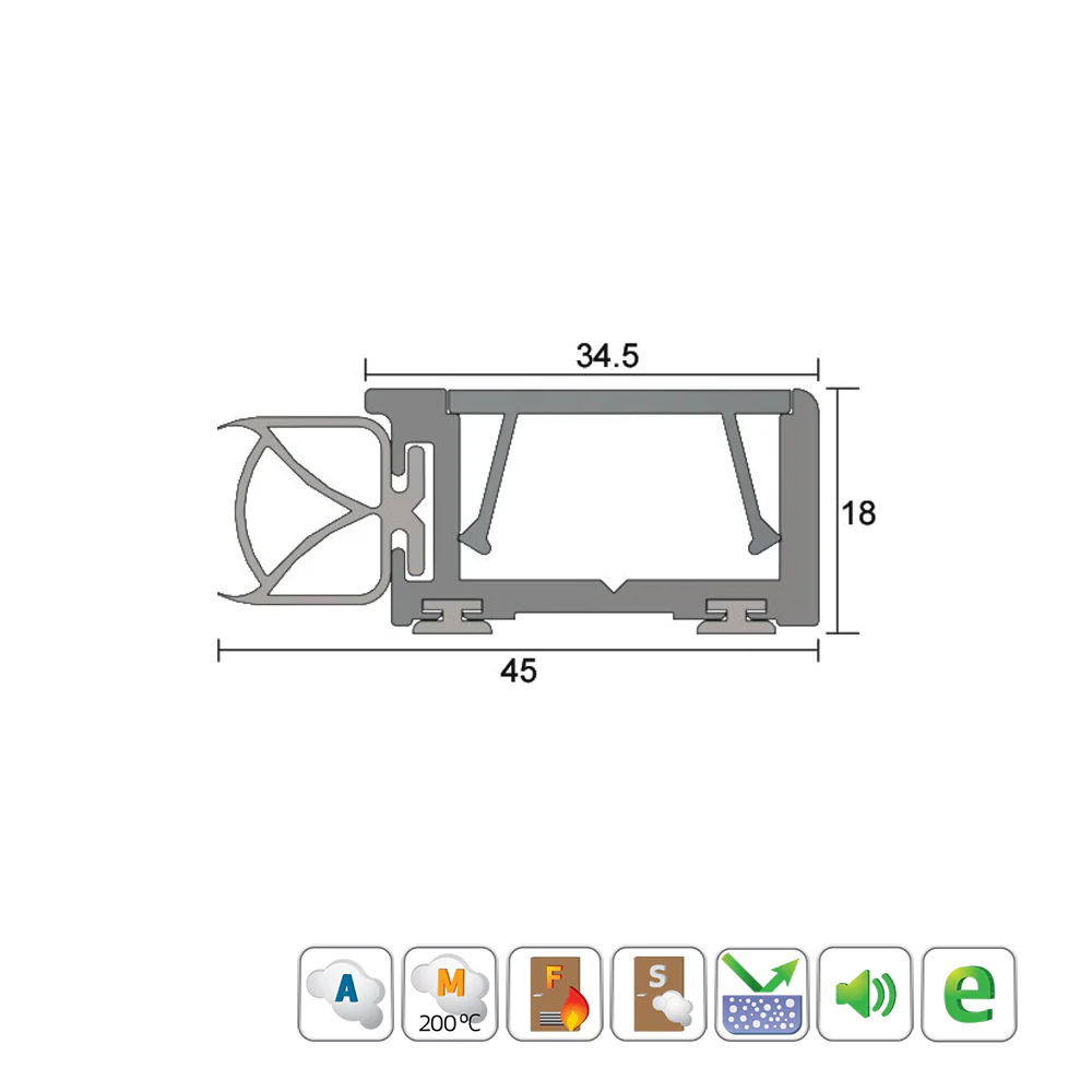Kilargo IS7195si Acoustic Perimeter Door Seal Set - Available in Various Sizes - Image 2