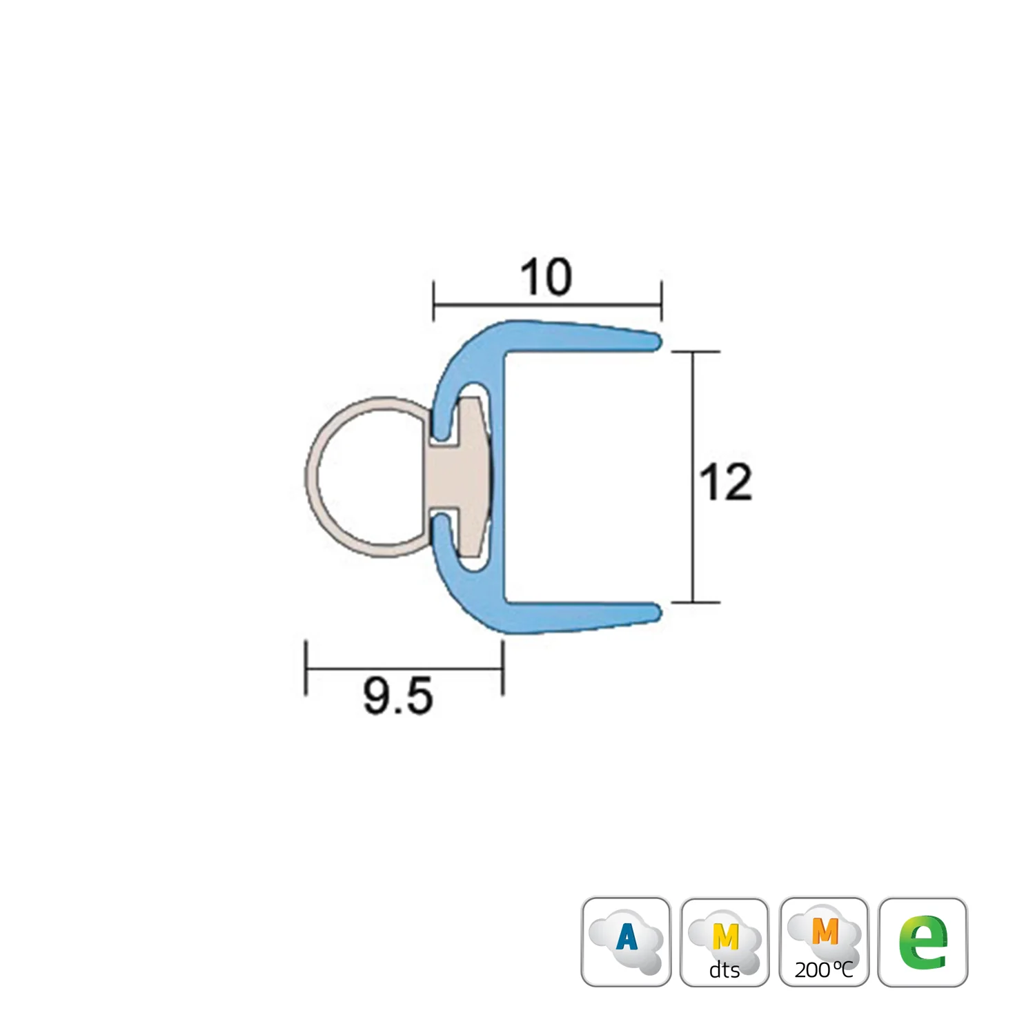 Kilargo IS7350si Transluscent Polycarbonate Astragal Edge Seal Clear - Available in Various Sizes - Image 6