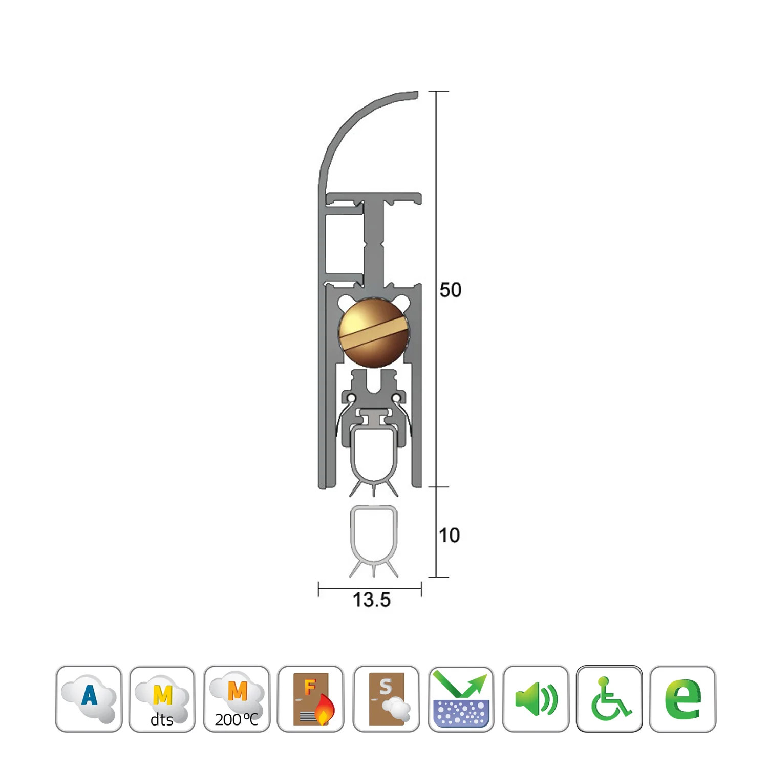 Kilargo IS8036si Heavy Duty Door Bottom Seal - Available in Various Sizes - Image 2