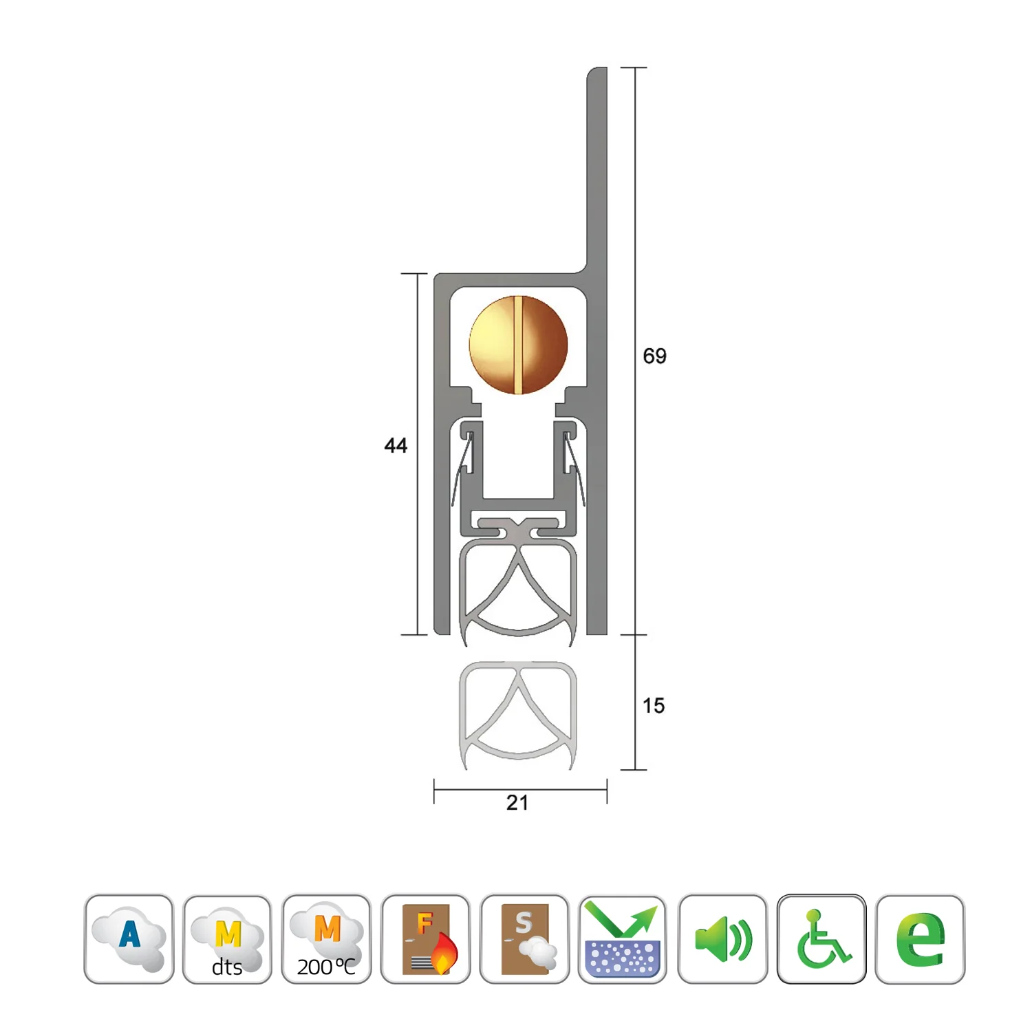 Kilargo IS8090si Door Bottom Seal - Available in Various Finishes and Sizes - Image 3