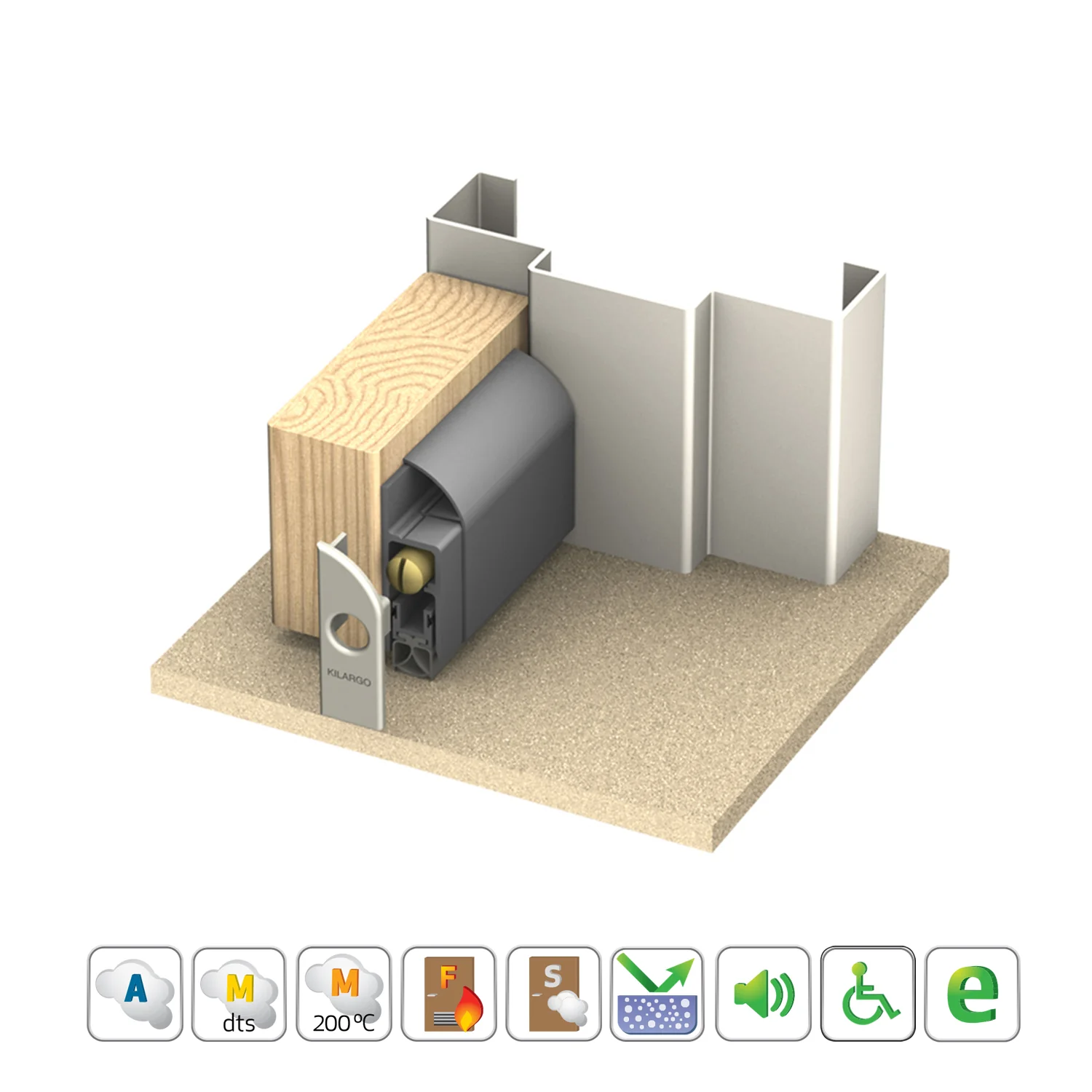 Kilargo IS8091S Automatic Door Bottom Seal - Available in Various Finishes and Sizes - Image 20