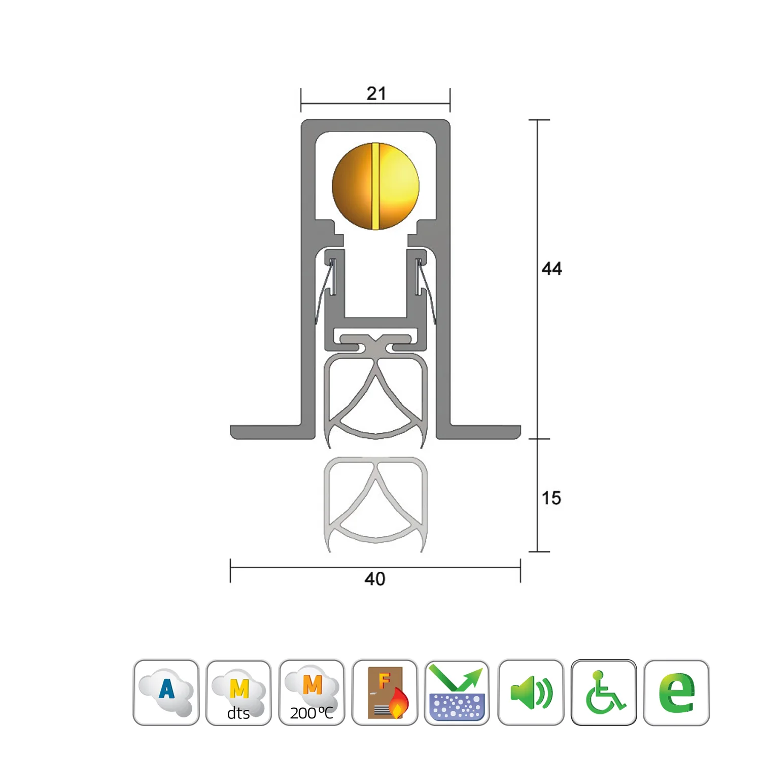 Kilargo IS8100si Heavy Duty Door Bottom Seal - Available in Various Sizes - Image 3