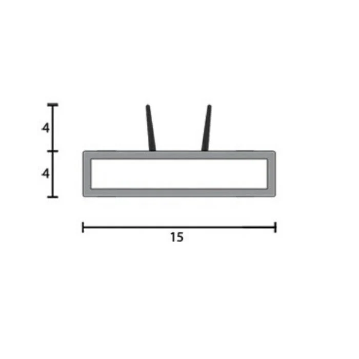 Kilargo KP1504TS Rigid fire seal with smoke & acoustic fin seal - Image 8