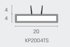 Kilargo KP2004TS Rigid fire seal with smoke & acoustic fin seal - Image 4