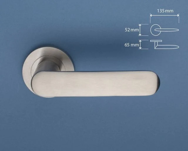 KR Lucas BlueSpec Broad Lever on Concealed Rose Stainless Steel 52mm 2022SS