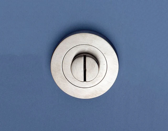 KR Lucas BlueSpec Oval Turn & Release on Round Rose Stainless Steel 2002ASS