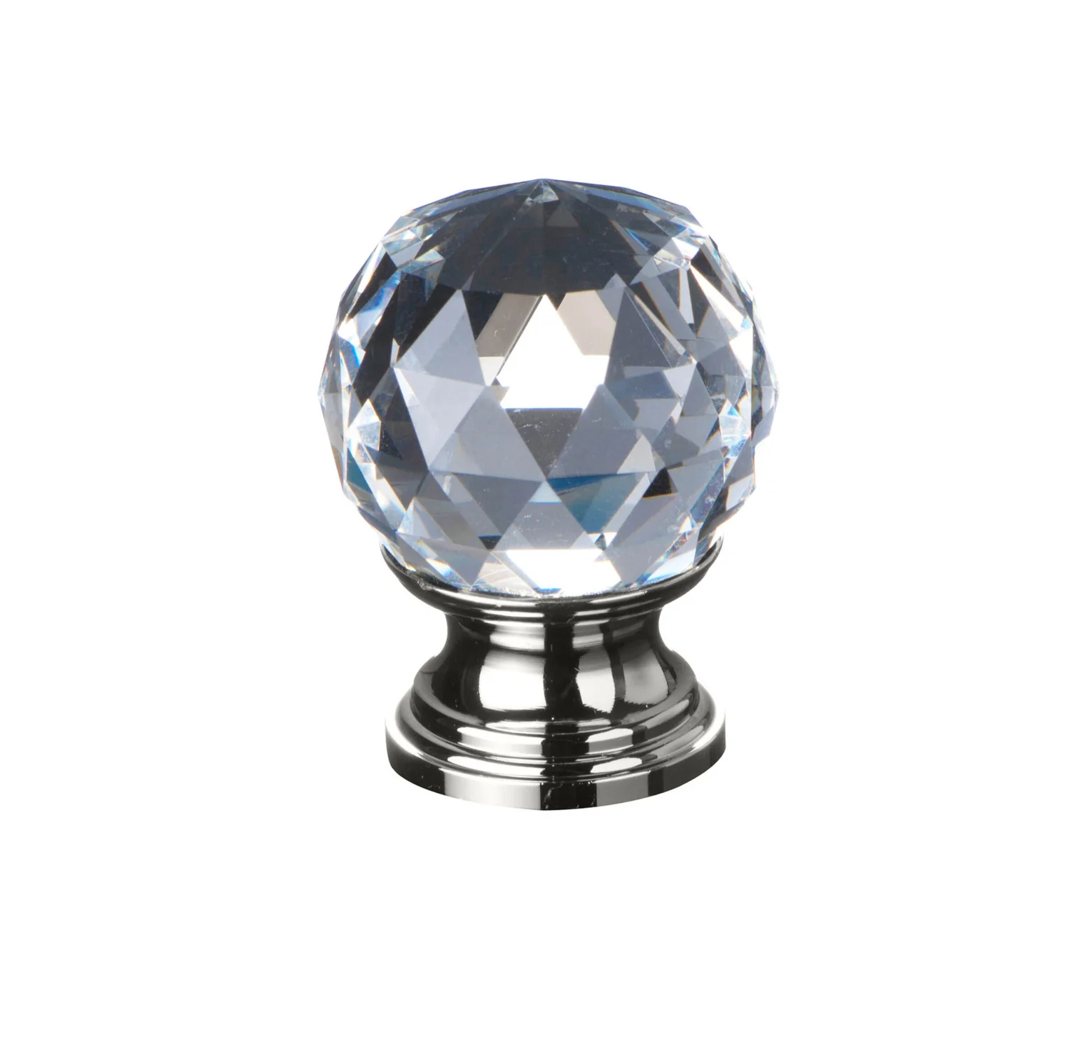 KR Lucas Crystal Door Knob Ball Shape - Available in Various Finishes and Sizes - Image 2