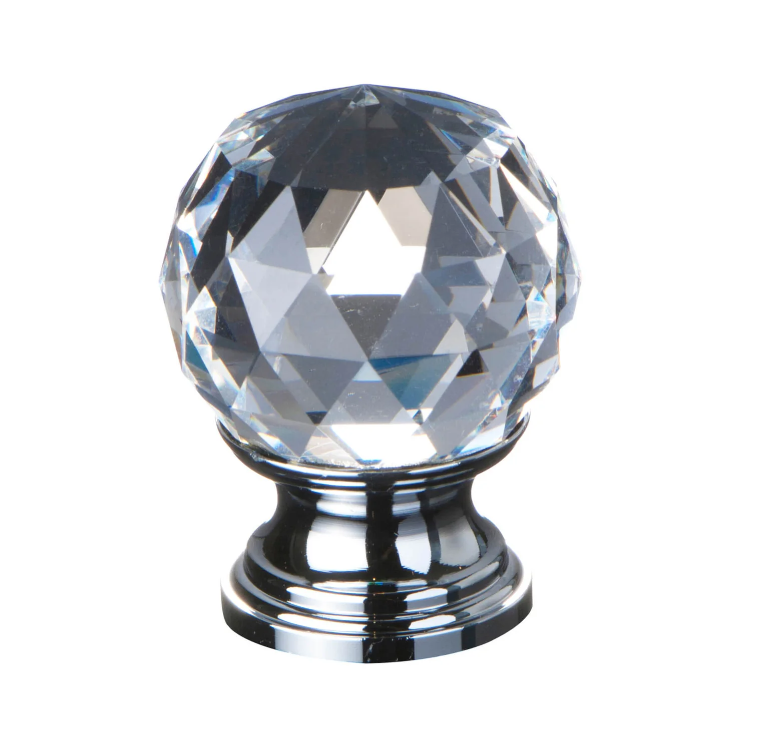 KR Lucas Crystal Door Knob Ball Shape - Available in Various Finishes and Sizes - Image 3