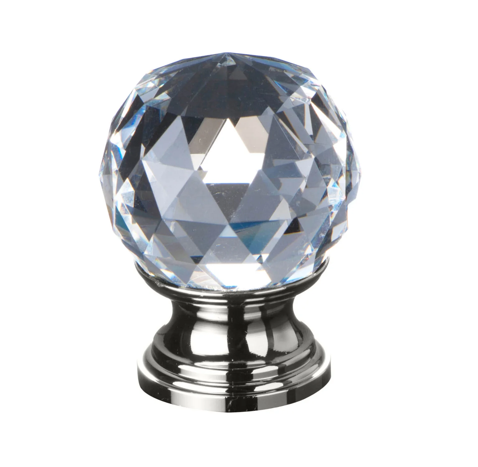 KR Lucas Crystal Door Knob Ball Shape - Available in Various Finishes and Sizes - Image 4