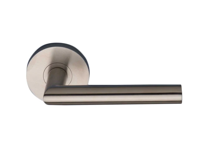 KR Lucas Door Handle BlueSpec Classic Lever on Concealed Rose SS 65mm 2007/65SS
