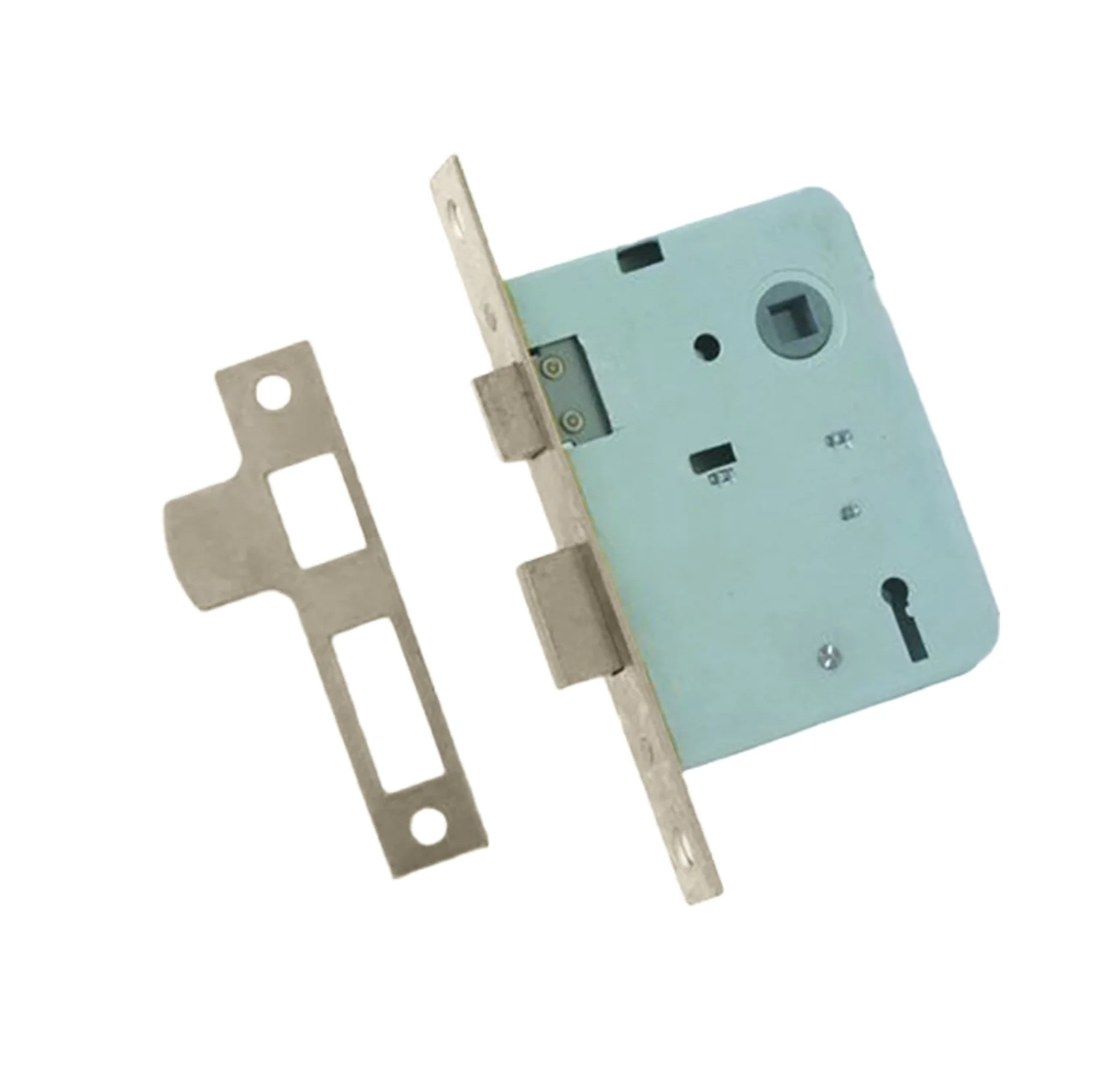 KR Lucas Legge Mortice Lock 57mm - Available in Nickel Plated and Polished Brass - Image 2