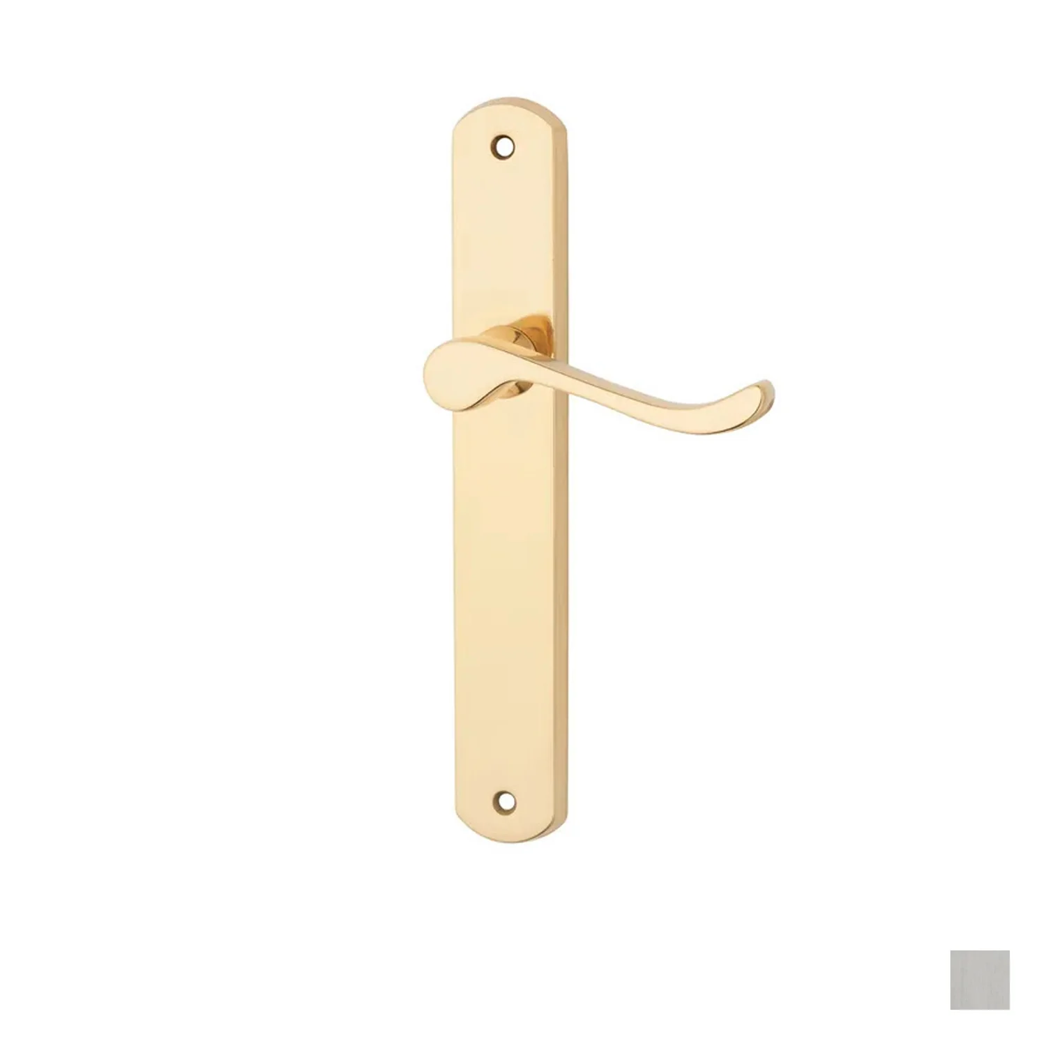 KR Lucas Pavtom Door Lever Handle on Seri Long Plate Passage