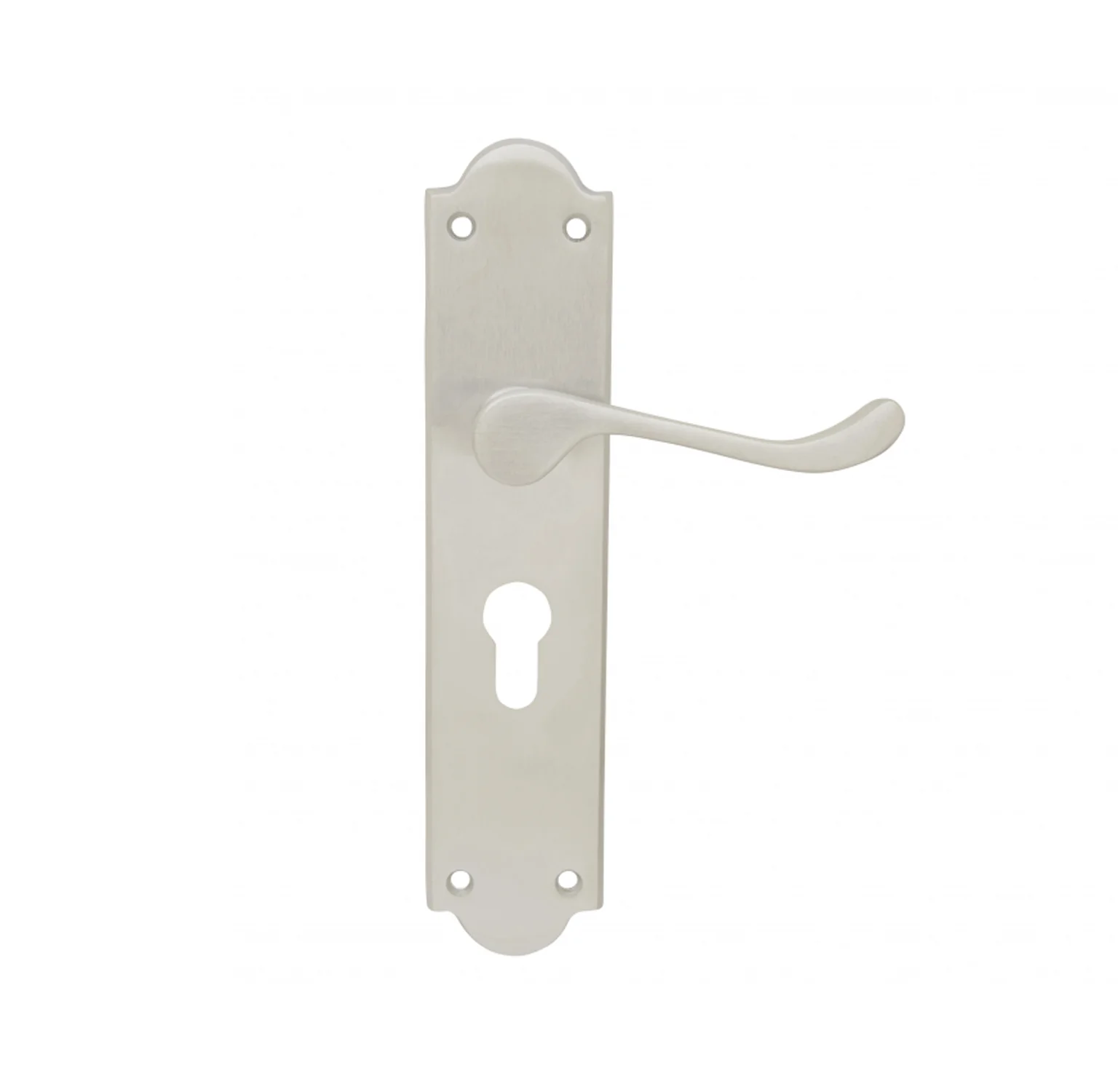 KR Lucas Pavtom Door Lever Handle with Euro Keyhole 48mm - Available in Various Finishes - Image 3
