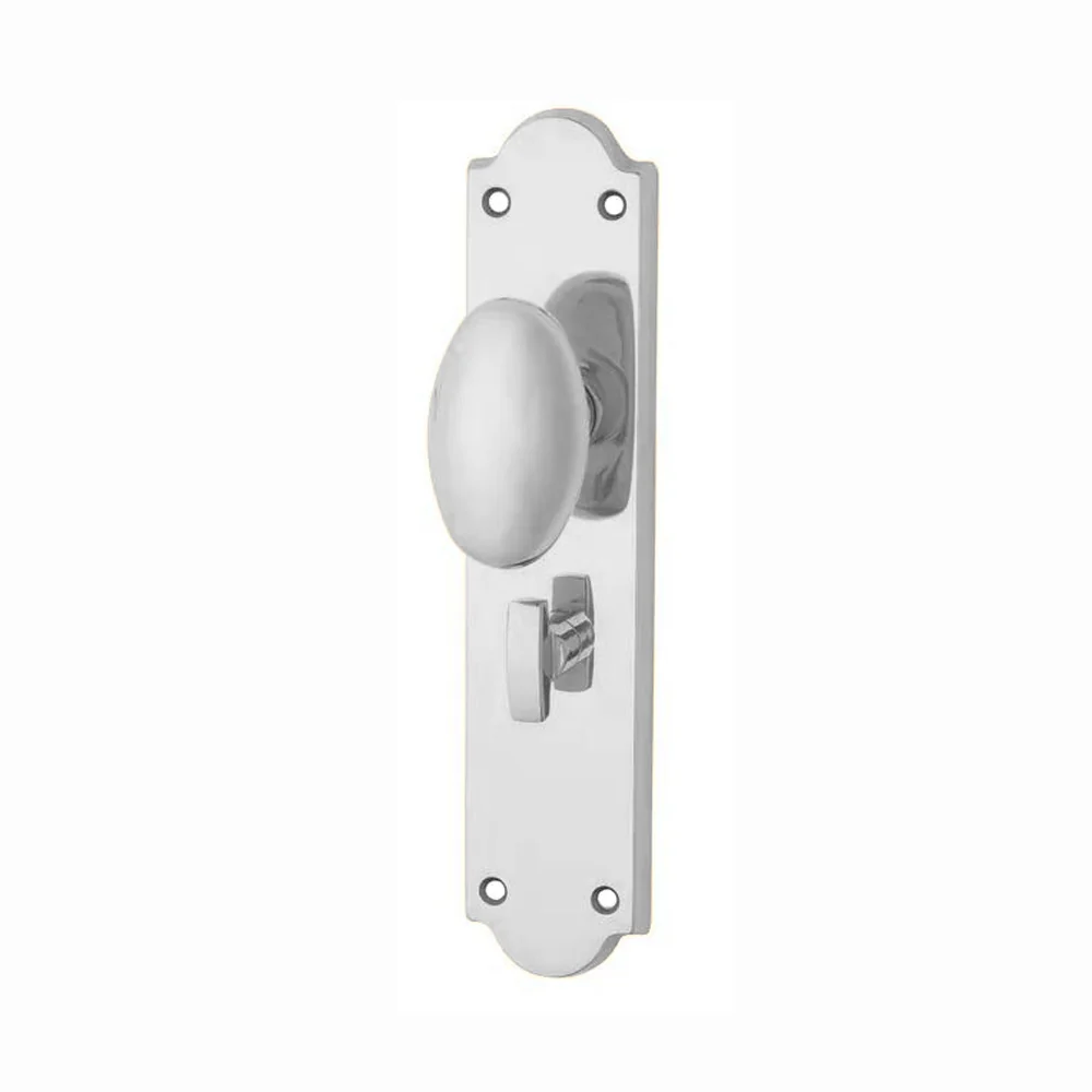 KR Lucas Pavtom Oval Door Knob on Victorian Plate Privacy - Available in Various Finishes - Image 3