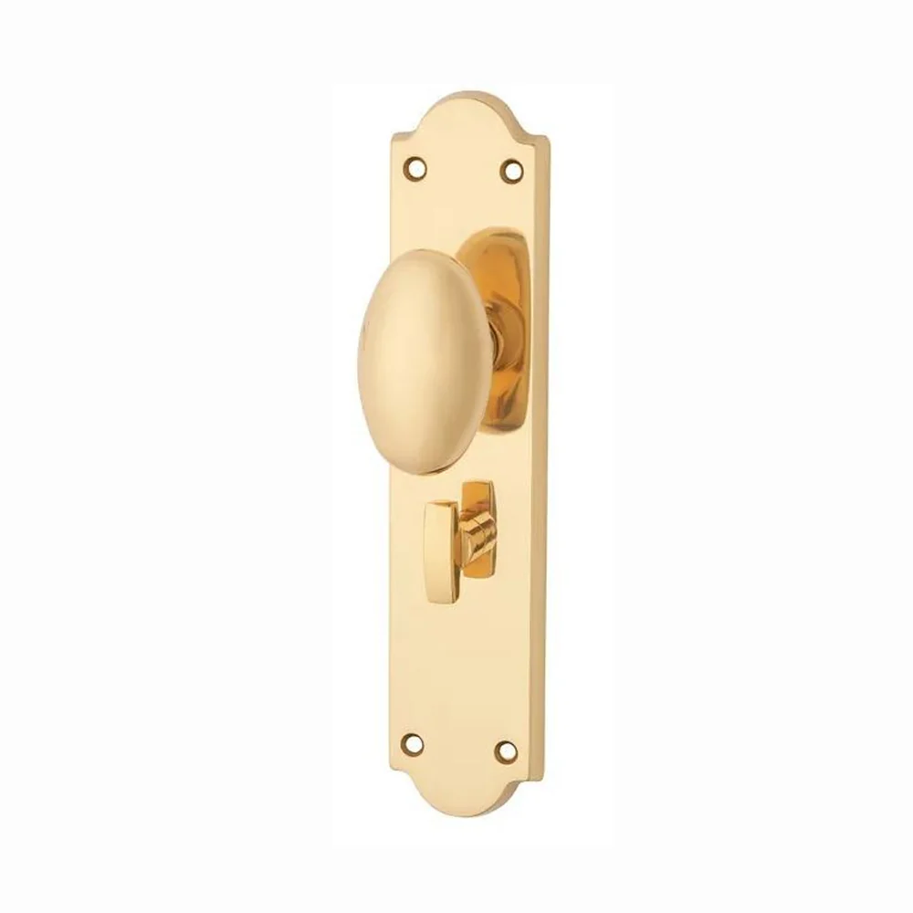 KR Lucas Pavtom Oval Door Knob on Victorian Plate Privacy - Available in Various Finishes - Image 4