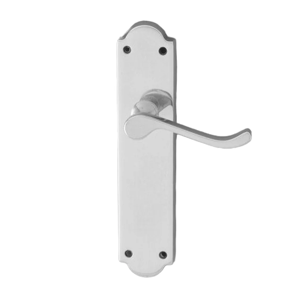 KR Lucas Pavtom Scroll Door Lever Shaped Plate - Available in Various Finishes - Image 4