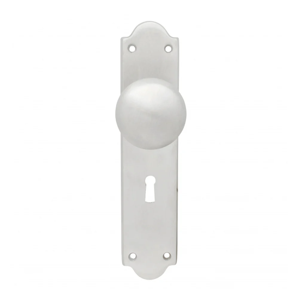 KR Lucas Pavtom Victorian Door Knob Bitkey on Shaped Plate - Available in Various Finishes - Image 2