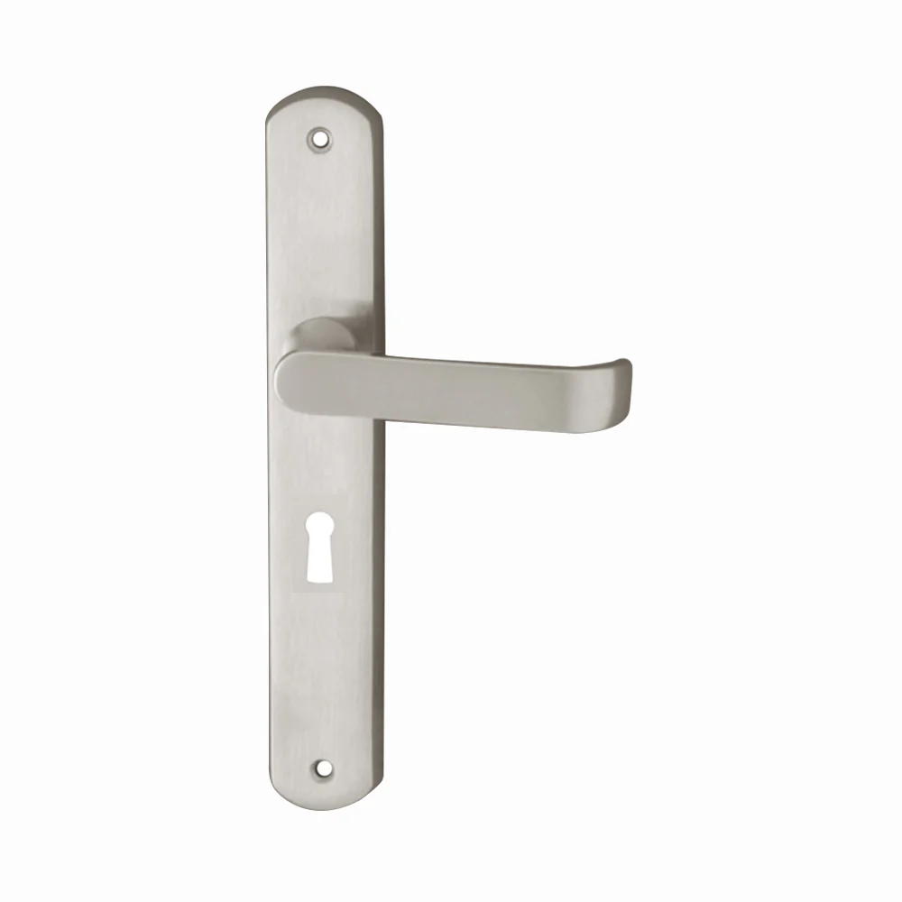 KR Lucas Pavtom Wide Door Lever Handle on Seri Long Plate Bit Key - Available in Various Finishes - Image 2