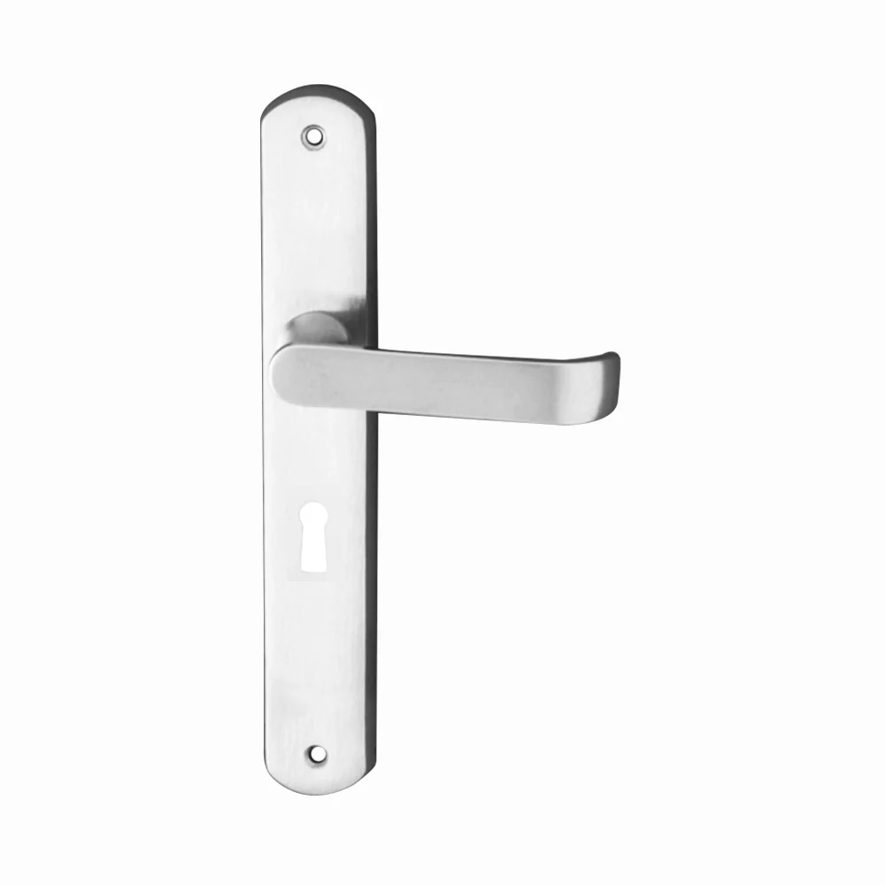 KR Lucas Pavtom Wide Door Lever Handle on Seri Long Plate Bit Key - Available in Various Finishes - Image 4