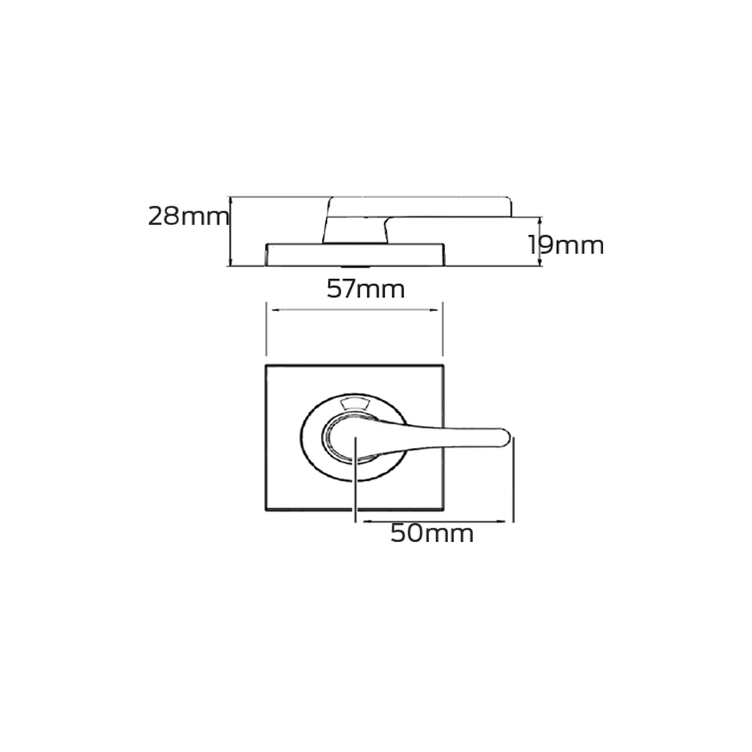 Legge 8000 Series Indicating Accesible Turn Escutcheon 50mm - Available in Left and Right Hand - Image 2