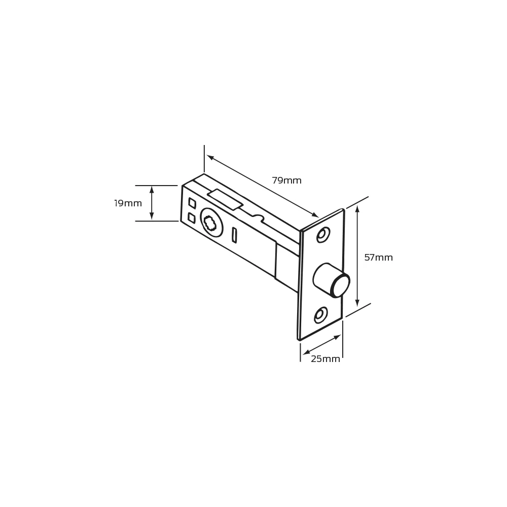 Legge Tubular Mortice Bolt - Available in Various Finishes and Sizes - Image 2