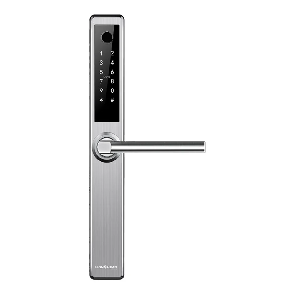 Lion Head Erskine Luxe Digital Slimline Entrance Door Lock - Available in Black and Silver Finish - Image 5