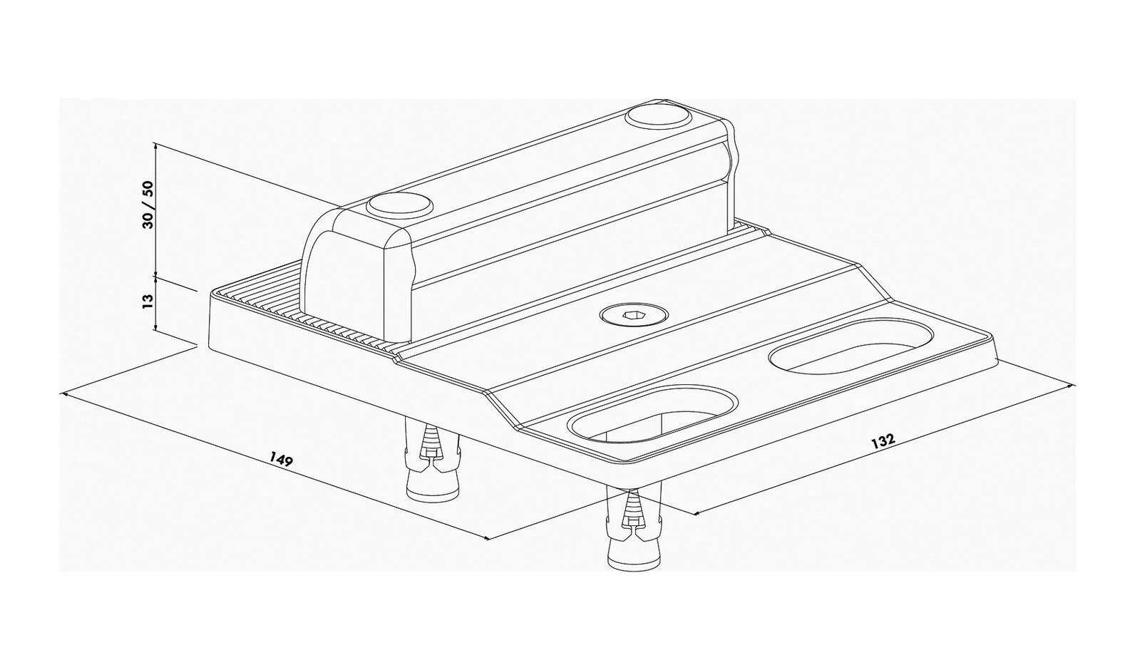 Locinox Bolt-On Off-Centered Ground Stop Catcher For Double Wing Gates P00006490 - Image 4