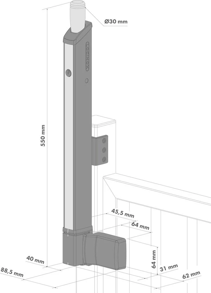 Locinox Fortima Magnetic Child safety Pool Gate Latch P00010919 - Image 5