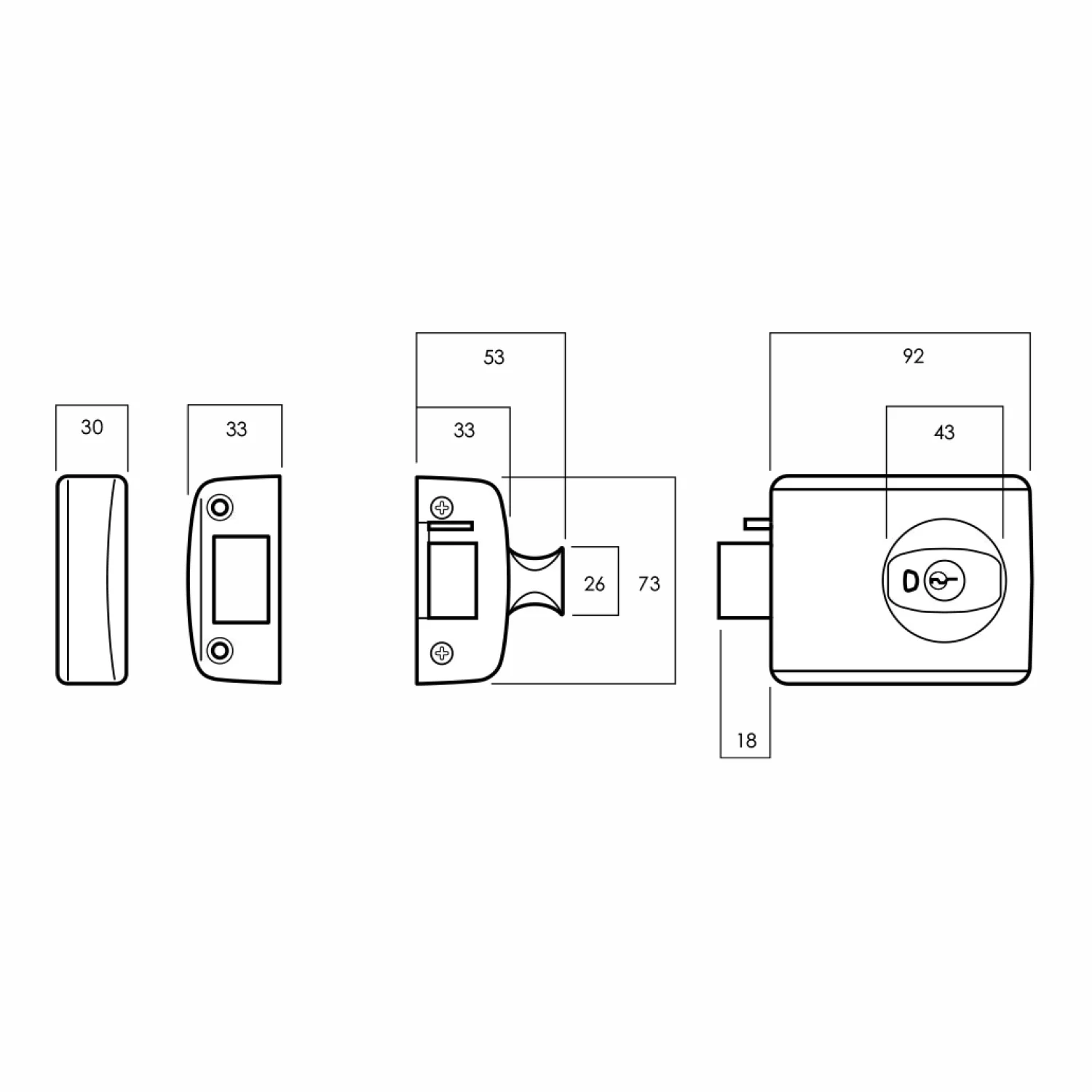 Lockwood 001 Deadlatch Double Cylinder Knob and Lever - Image 14