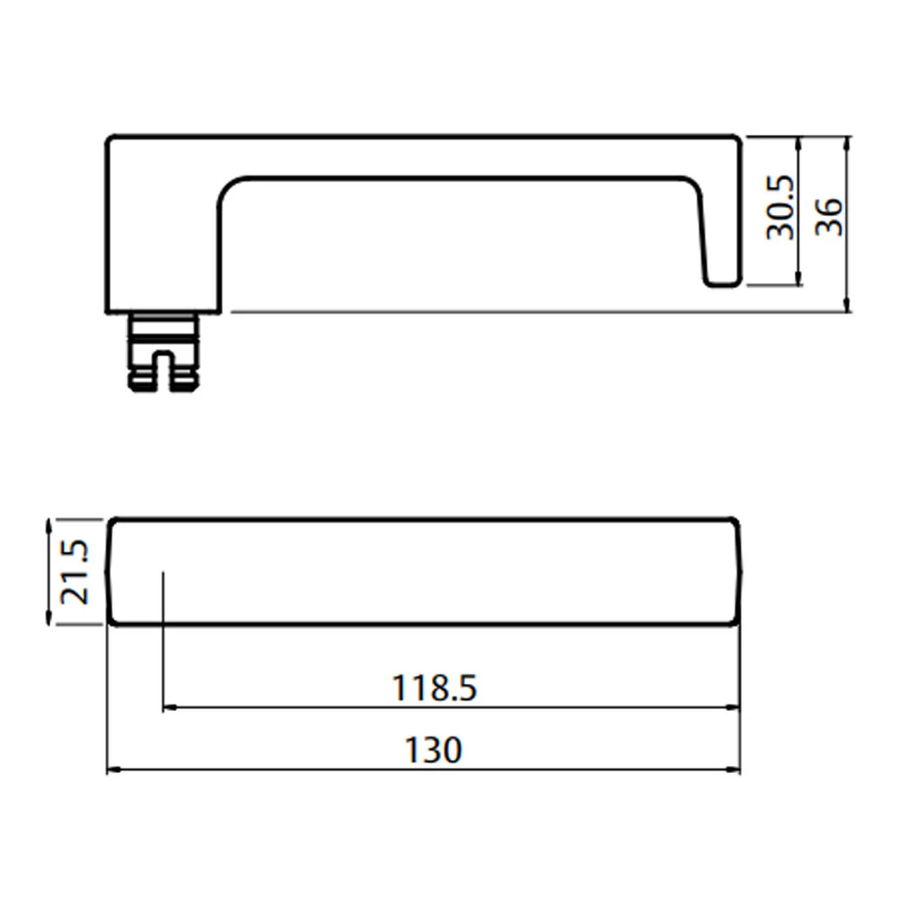 Lockwood 1220/1221/111 Door Lever on Round Rose Full Set - Available in Various Finishes - Image 2