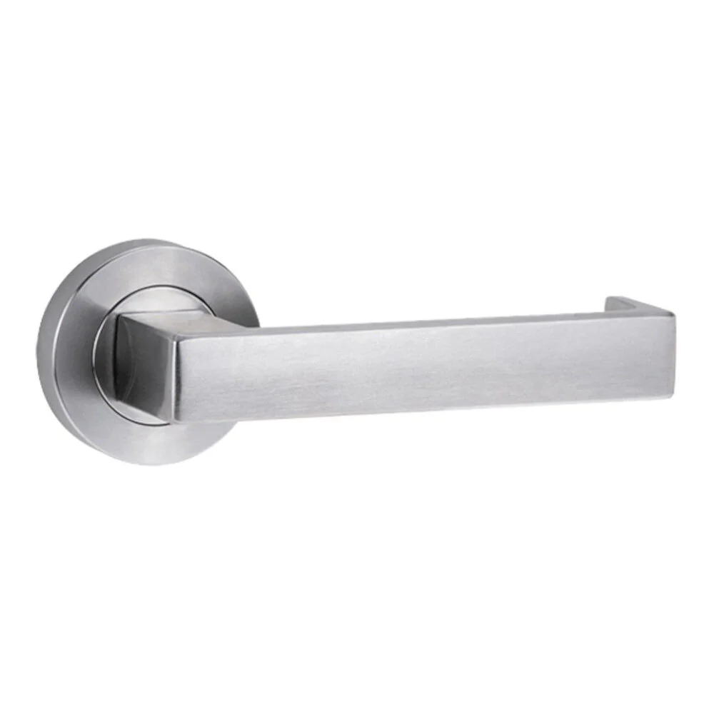 Lockwood 1220/1221/111 Door Lever on Round Rose Full Set - Available in Various Finishes - Image 8