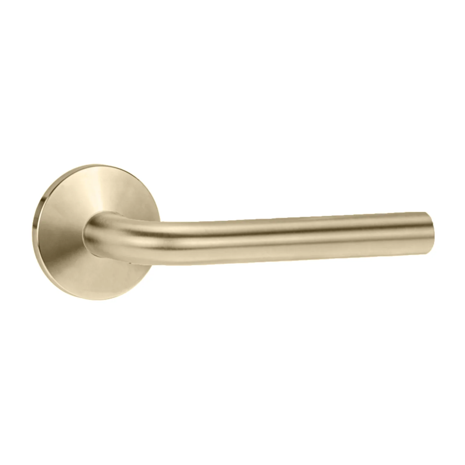 Lockwood 1360 Series 97 Lever on Round Rose Full Set Satin Brass 1360/1361/97SB