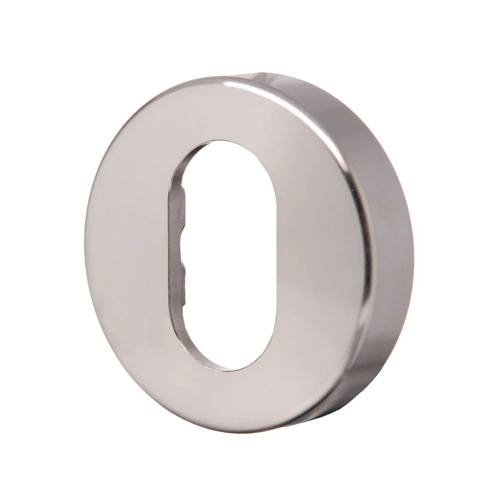 Lockwood 1370 Series External Oval Cylinder Escutcheon Satin Chrome 1376/ESC