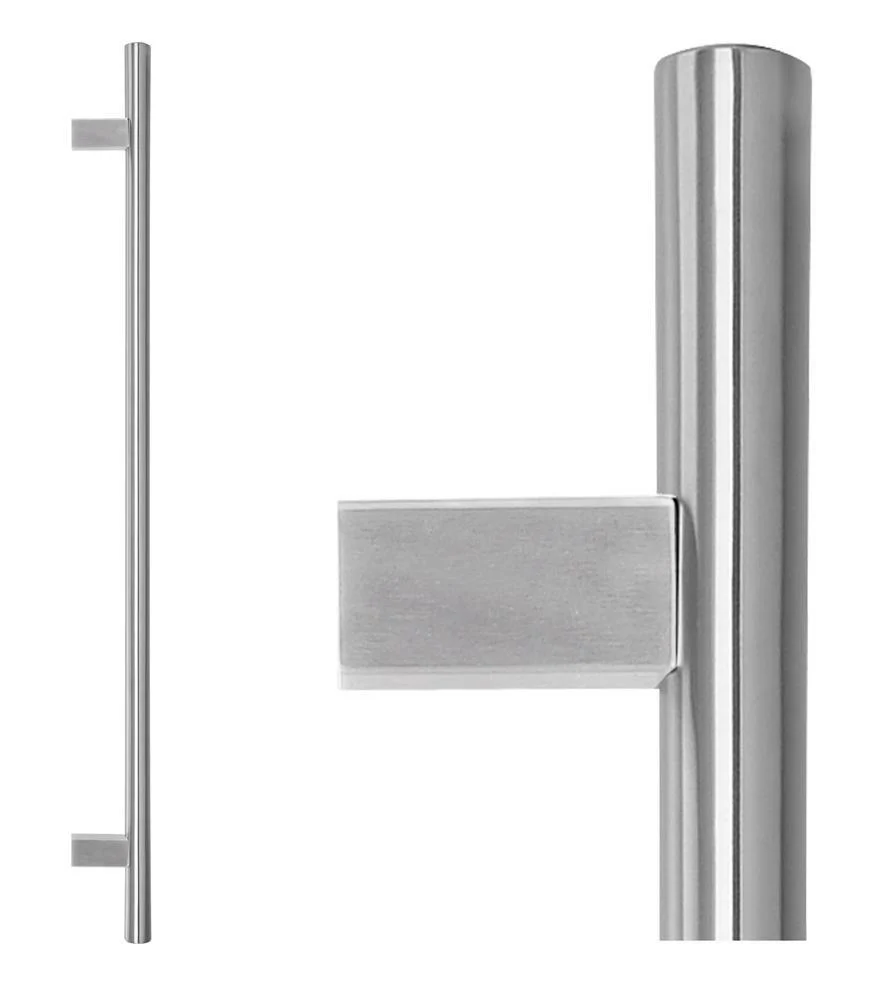 Lockwood Entrance Pull Handle 600mm Satin Stainless Steel Pair 141X600SSS - Image 2